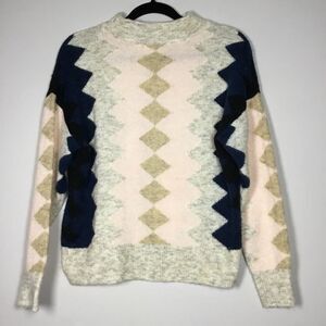 RD Style Geometric Western Aztec Southwestern Multicolor Knitted Sweater XS